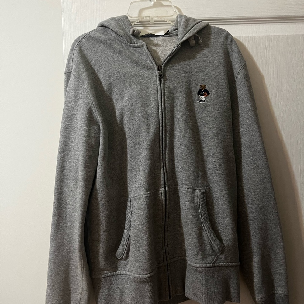 polo ralph lauren bear zipup